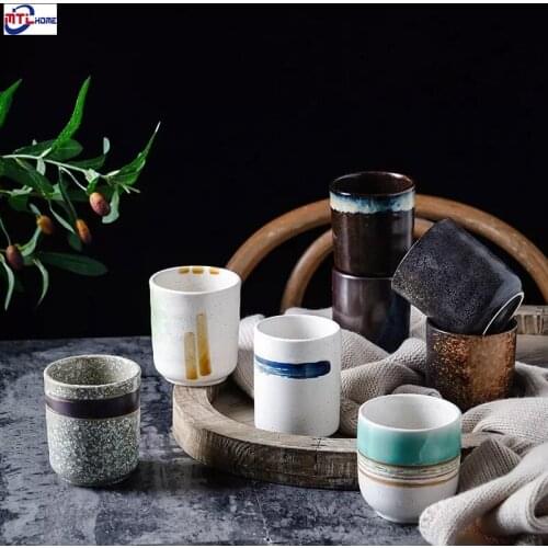 200-300ml Traditional Chinese Retro Style Expresso Cup Ceramic Teacup China Porcelain Coffee Mug اكواب قهوه
