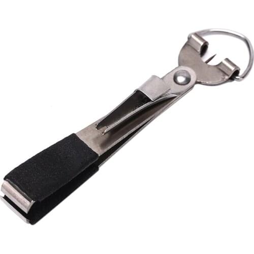 2019 1 Pcs 4 In 1 silver & black Quick Knot Cutter Nippers Snip Tying Tool Nail Clippers Line