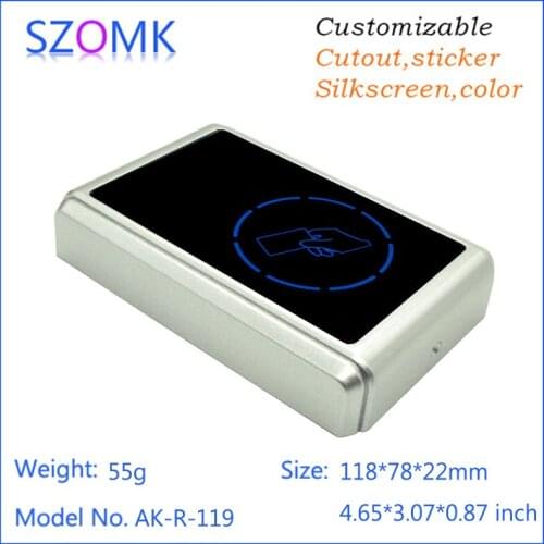 4 pcs a lot high quality RFID alarm access project box diy equipmet box 118*78*22mm custom abs plastic electronic enclosure