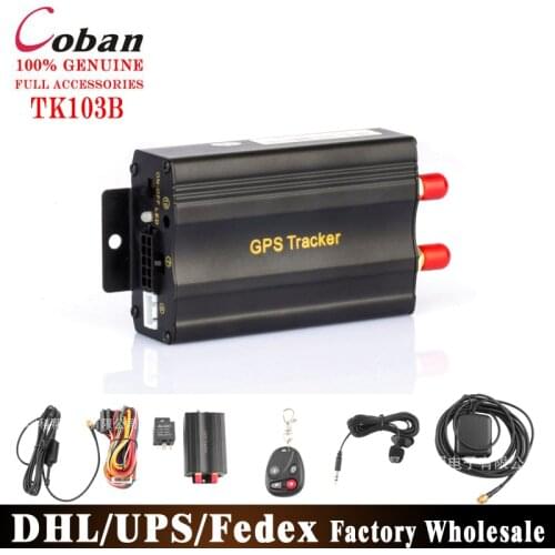 40Pcs/Lot Original Car SMS GPRS GPS Tracker TK103B Real Time Tracking Device Syatem Remote