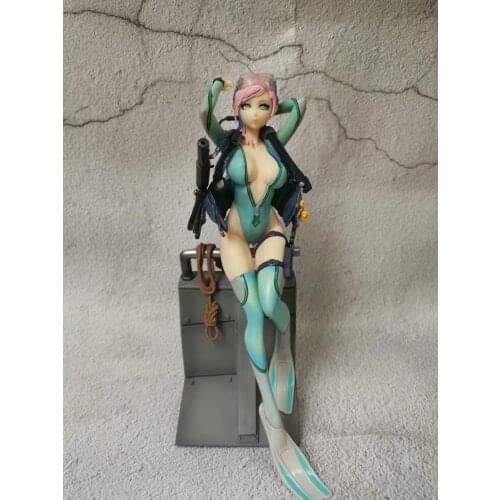 Anime Beautiful Girl After School Battlefield Series 3 Bomb Frog Girl Aigil Swimsuit Boxed Figurefigure sexy