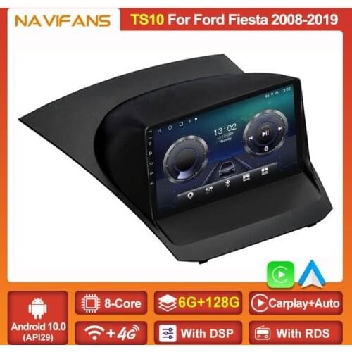 RDS Carplay DSP Car Radio For Ford Fiesta Mk7 2009 2010 2011- 2017 Multimedia Android 11 Stereo GPS Navigation With Accessories