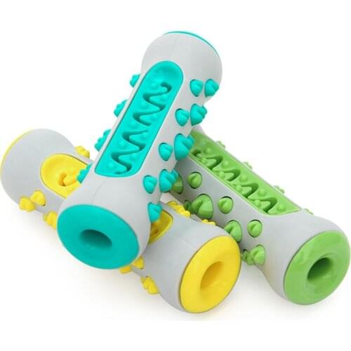 Safe Rubber Tooth Cleaning Brush for Dogs Interactive Chew Toy Brushing Stick Toothbrush Aggresive Chewers Pet Supplies