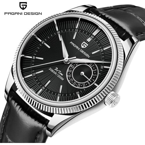 2021 New PAGANI DESIGN Luxury Quartz Watch For Men Mechanical Travel Time Men Leather 20 Bar Waterproof Japan VH65 Wrist Watch