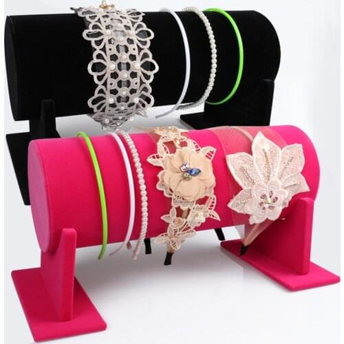 Phenovo Headband Hair Clasp Holder Detachable T-bar Display Stand Holder Home Shop Jewelry Packaging Display for Women Headband