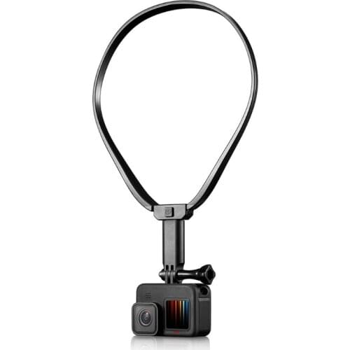 F19E 1 Set Neck Hanging Holder Kit with Screw Phone Clip & Lanyard Accessories for Action Cameras
