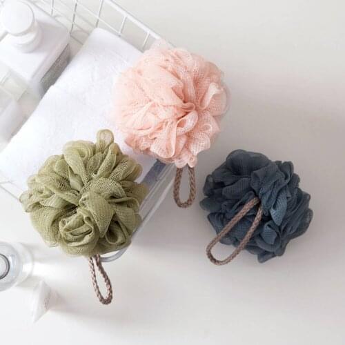 OTHERHOUSE Bath Sponge Body Scrubber Cleaning Bath Ball Loofah Massage Body Wash Exfoliating Shower Sponge Bathroom Accessories