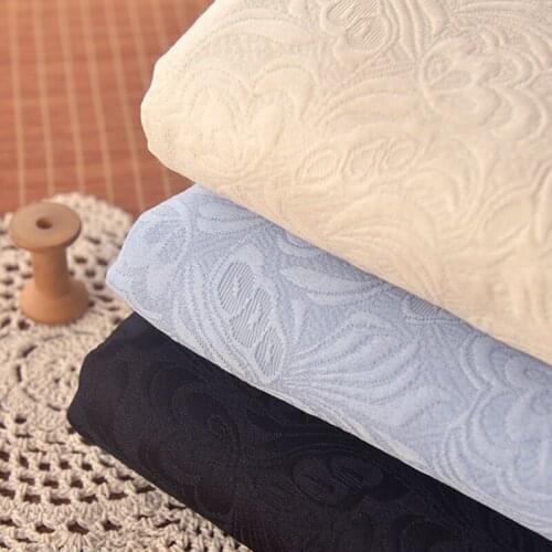 Quality polyester cotton tissu Embossed flower fabric cotton dress cheongsam baby pillow cover fabric