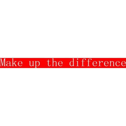 Make up the difference