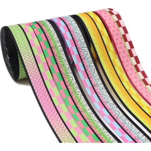 5 Yards 1" 25MM Japanese Cartoon Printed Grosgrain Ribbons For Hair Bows DIY Handmade Materials Y2020120403