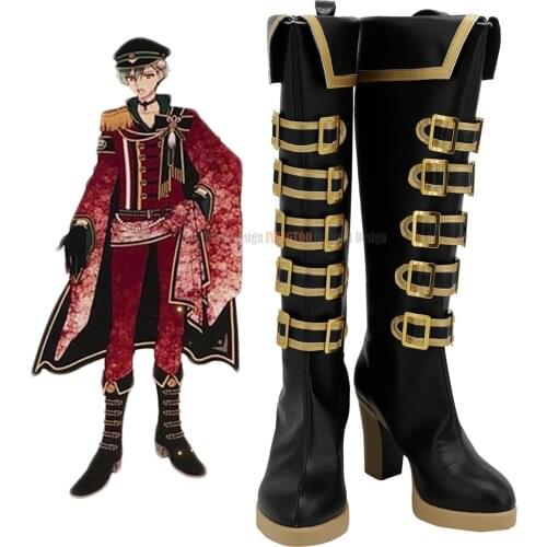 Idolish 7 Haruka Isumi Cosplay Boots High Heel Leather Shoes Custom Made