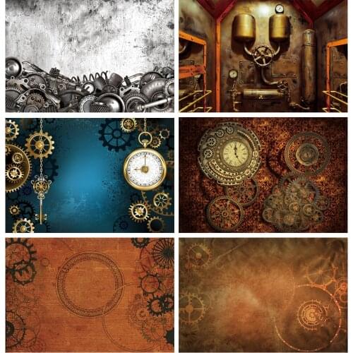 Laeacco Old Auto Spare Parts Car Machine Gray Cement Wall Grunge Pattern Photography Background Photo Backdrop For Photo Studio