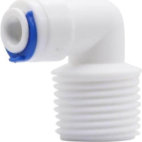 1/2 Inch Male Thread To 1/4" Slip lock Elbow Quick-connectors Butt Pneumatic Pipe Connectors Fittings Irrigation Pipe Adapters