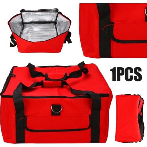 New Outdoor Picnic Bags Pizza Bags Pouch Insulated Thermal Food Storage Delivery Holds 16" Pizza for Camping Hiking