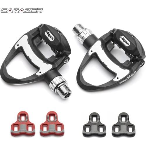 Bicycle Pedal R312 249g Ultra-Light Carbon Road Bicycle Clipless Pedals with 3 Bearing KEO Compatible Include Two Pairs Cleats