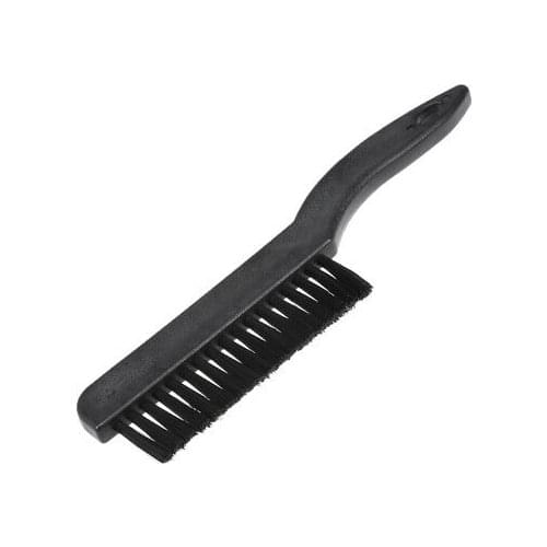 Plastic Handle ESD Anti Static Conductive Brush 17 Holes Black