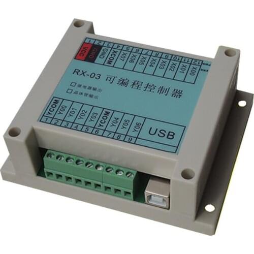 8 in 7 out PLC programmable controller RX-03 time control sequence relay output cylinder