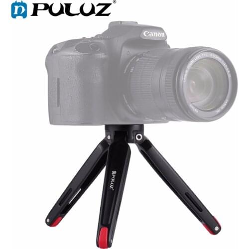 PULUZ Mini Adjustable Photography Tripod Pocket Desktop Tripod Mount With 1/4 inch Screw for DSLR &Digital Camera,Max Load:2.5kg