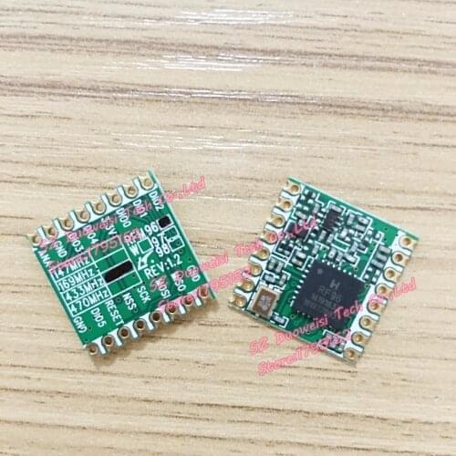 RFM96 | RFM96W | Wireless transceiver module | LoRa spread spectrum communication 433MHz | SX1276 | 16 * 16mm FACTORY WHOLESALE