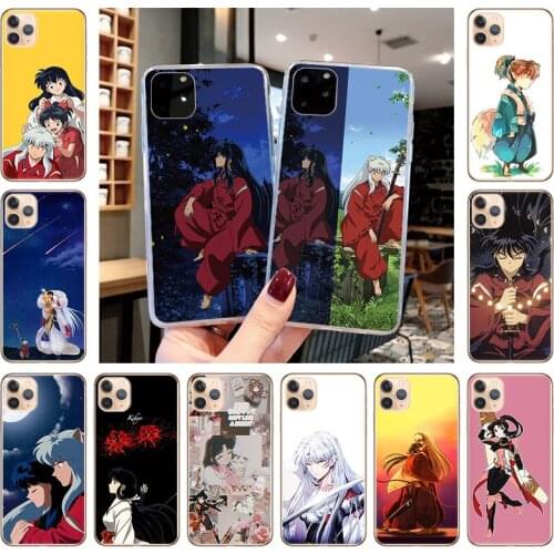 Inuyasha Sesshomaru Anime Silicone Soft TPU Phone Case For iPhone 12 11 Pro XS Max X XS XR 7 8 6 6S Plus 5S SE2020 12Mini Cover