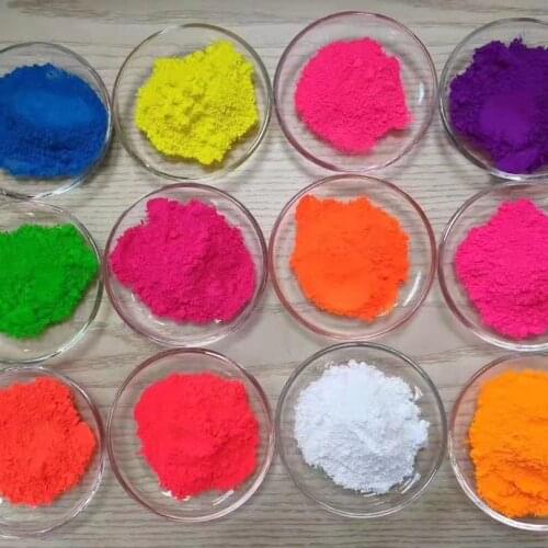 Mixed 10 Colors Fluorescent Powder Phosphor Pigment Powder for Cosmetic Nail Polish,not glow in dark Fluorescence Powder 500 g