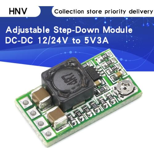 Ultra-Small Size DC-DC Step Down Power Supply Module 3A Buck Converter Adjustable 1.8V 2.5V 3.3V 5V 9V 12V