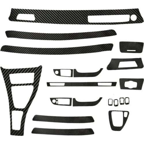 Carbon Fiber Vinyl Film Scratch Car-styling Stickers And Decals Central Control Panel Interior Trim For BMW 3 Series E90 05-13