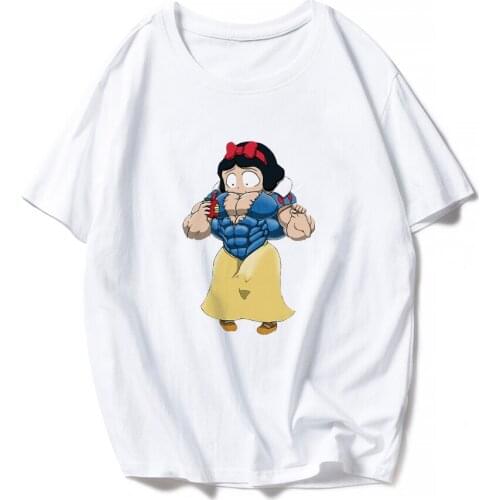 Funny T Shirts Women Snow White Princess Grunge Aesthetic Clothes 90S Punk Harajuku Streetwear Hip Hop 2021 New Wholesale Tshirt