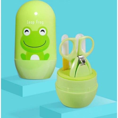 1 Set Creative Mini Infant Nail Clippers Cartoon Design Portable Nail Care Baby Manicure Tool Set Newborn Daily Necessities Set