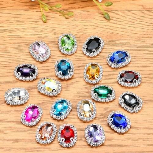 10pcs Glass Crystal Bracelet Connectors Clasps Multicolor Rhinestone Connector for DIY Charms Bracelet Necklace Jewelry Making