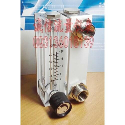 2~20LPM 4-40SCFH air flow meter LZM-6 panel adjustable gas flowmeter