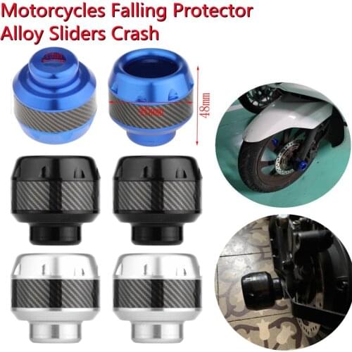 2 Pieces Premium Quality Universal Motorcycles Falling Protector Explosion-proof Front Fork Cups Aluminum Alloy Sliders Crash