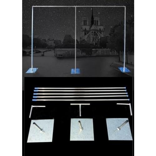 3M x 6M or other sizes Wedding Backdrop Stand with expandable Rods Backdrop Frame Adjustable Stainless Steel Pipe Wedding props