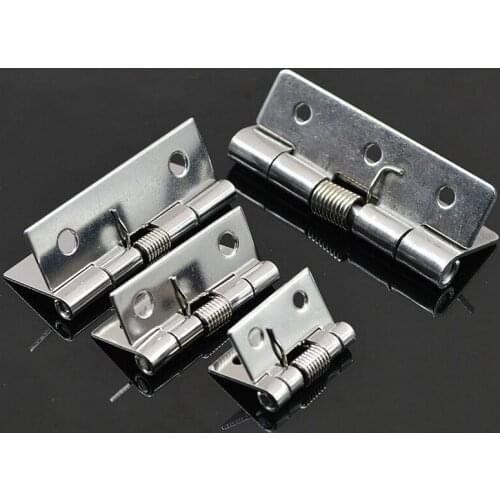 304 Stainless Steel Spring Hinge Mini Microminiature Hinges for Automatic Cabinet Door Hardware and Furniture Fittings 10PCS