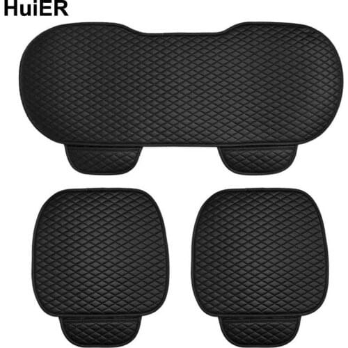 HuiER Car Seat Cushions High Level PU leather general 4 Seasons Non Slide Car Styling Car Seat Cover Seat Cushions Free Shipping