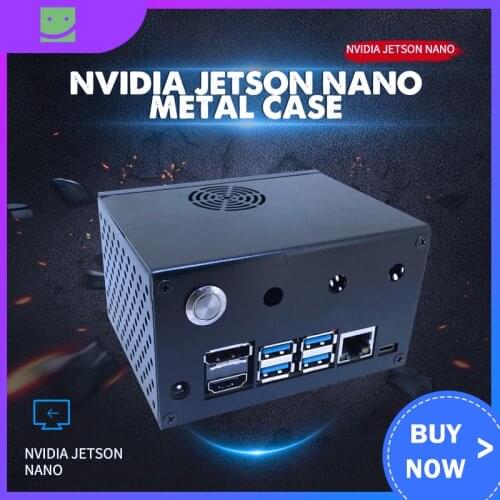 NVIDIA Jetson Nano Metal Case / Enclosure With Power & Reset Control Switch For NVIDIA Jetson Nano Developer Kit