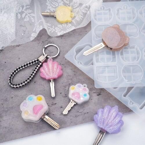 DIY Key Case Silicone Resin Mold Key Cap Cover Resin Molds Epoxy UV DIY Resin Craft Home Decoration Handmade Tools