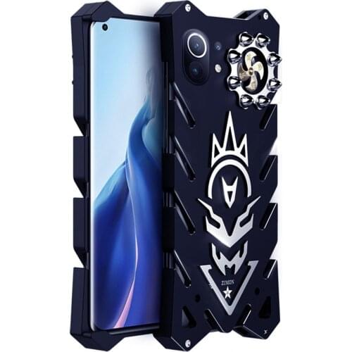 For Xiaomi Mi 11 Pro Original ZIMON Shockproof Heavy Duty Armor Metal Aluminum Phone Case For Xiaomi Mi 11 Mi11 Pro Case