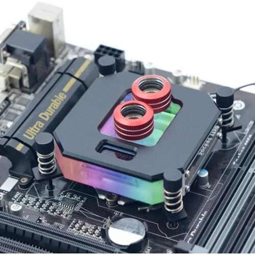 FREEZEMOD COMPUTER CPU INTEL WATER COOLING BLOCK 2020 LCD TEMPERATURE DISPLAY VA SCREEN RGB LIGHT BLACK COLOR. UPR-2020I