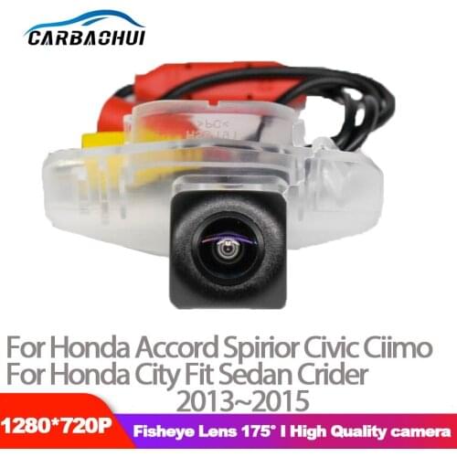 HD 1280x720P 175° Starlight Night Vision Vehicle Rear View Camera For Accord Civic Ciimo City Fit Sedan