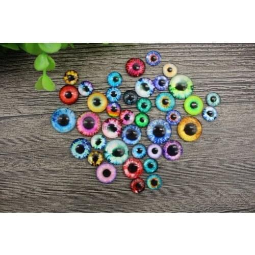 DHL 50bag 100pcs/bag Glass Doll Eyes Animal DIY Crafts Eyeballs For Doll Eye Accessories Jewelry Making Handmade 12/16/20mm