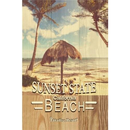 Tourist Attractions Wall Posters Vintage Metal Plate Retro Decor Decoration for Home Bar Accessories Tin Sign Movie Poster Beach