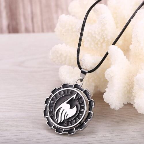 Black Color Pendant High Quality Fairy Tail Power Necklace Anime Necklace Jewelry Cute Gift