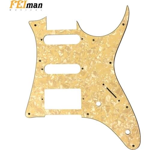 Pleroo Guitar parts pickguards suit for Japan MIJ Ibanez GRX40 Guitar best quality HSS Pick guard Music Replacement Accessory