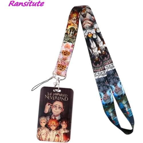 Ransitute R1827 Anime Dream Island Lanyard Card ID Holder Car KeyChain Gym Mobile Phone Badge Key Ring Holder Jewelry For Child