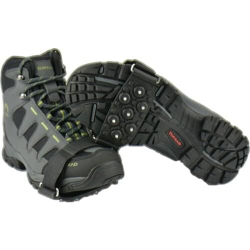 7 stude New ice claw Universal outdoor Safety Anti-Skid Snow Ice Climbing Shoe Spikes Grips Crampons Cleats Overshoes