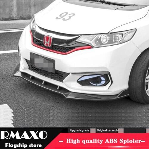 For Honda FIT JAZZ Body kit spoiler 2018-2019 For Honda FIT ABS Rear lip rear spoiler front Bumper Diffuser Bumpers Protector