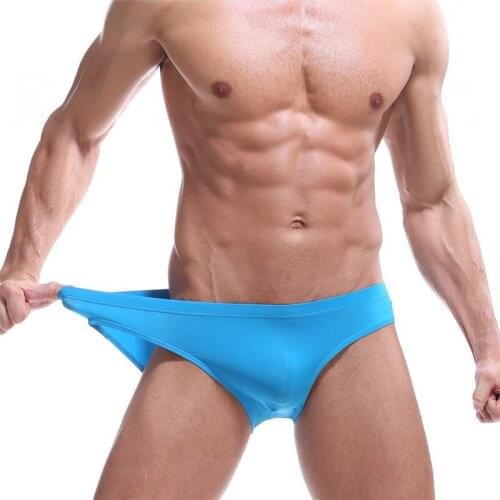Men Sexy Underwear Breathable Silk Mens Underwear Comfortable Cotton Birefs Underpants Male Pure Men Panties Underwear Shorts