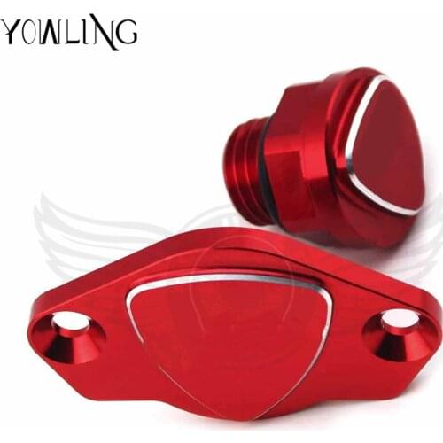 Motorcycle Engine Oil Filter Screw and decoration cover oil screws For ducati Multistrada 1200 MONSTER 696 MONSTER 796 1200/S