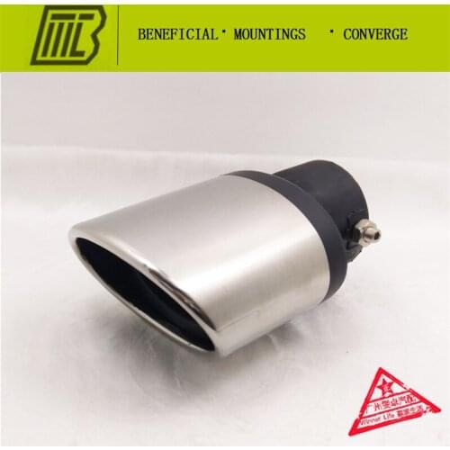 Car Exhaust Straight Dissipative Muffler Universal Modified Tail Throat Liner Pipe For KIA LANCER SWIFT Caliber 6.3cm.length15cm